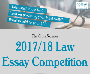 Chris Skinner Memorial Law Essay Competition 2017/18
