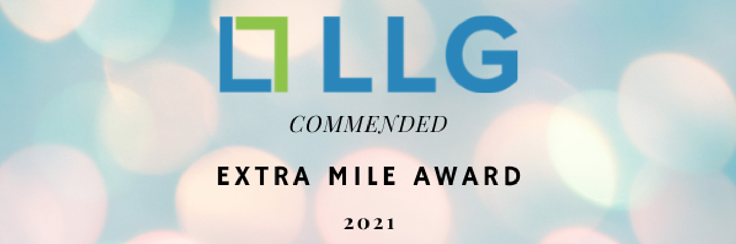 LLG Awards 2021 - Extra Mile -Fiona Anthony